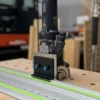 Use your Festool Domino with your track saw guide rail for plunge cuts
