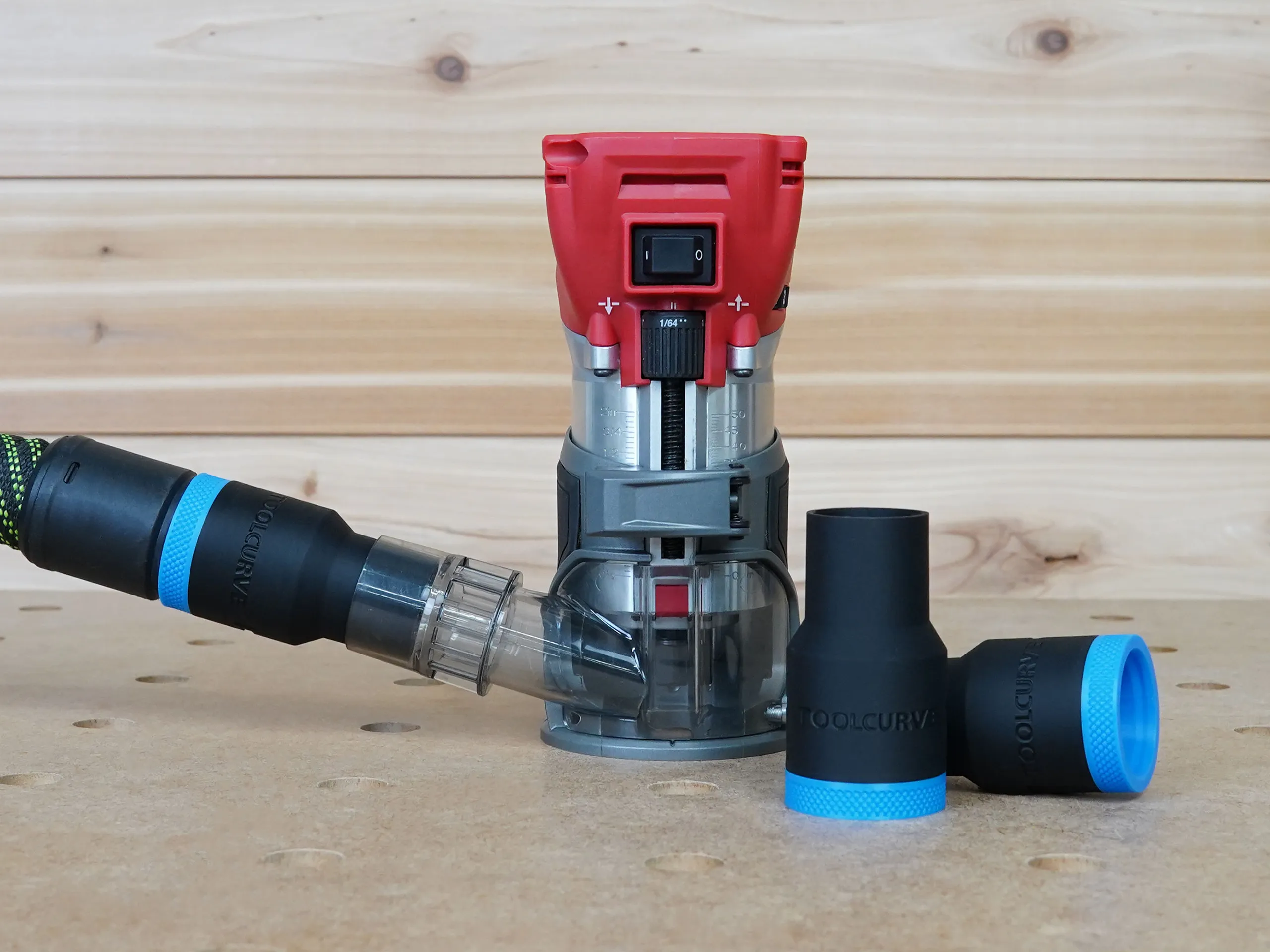 Hose Adapter for Milwaukee 18v Router