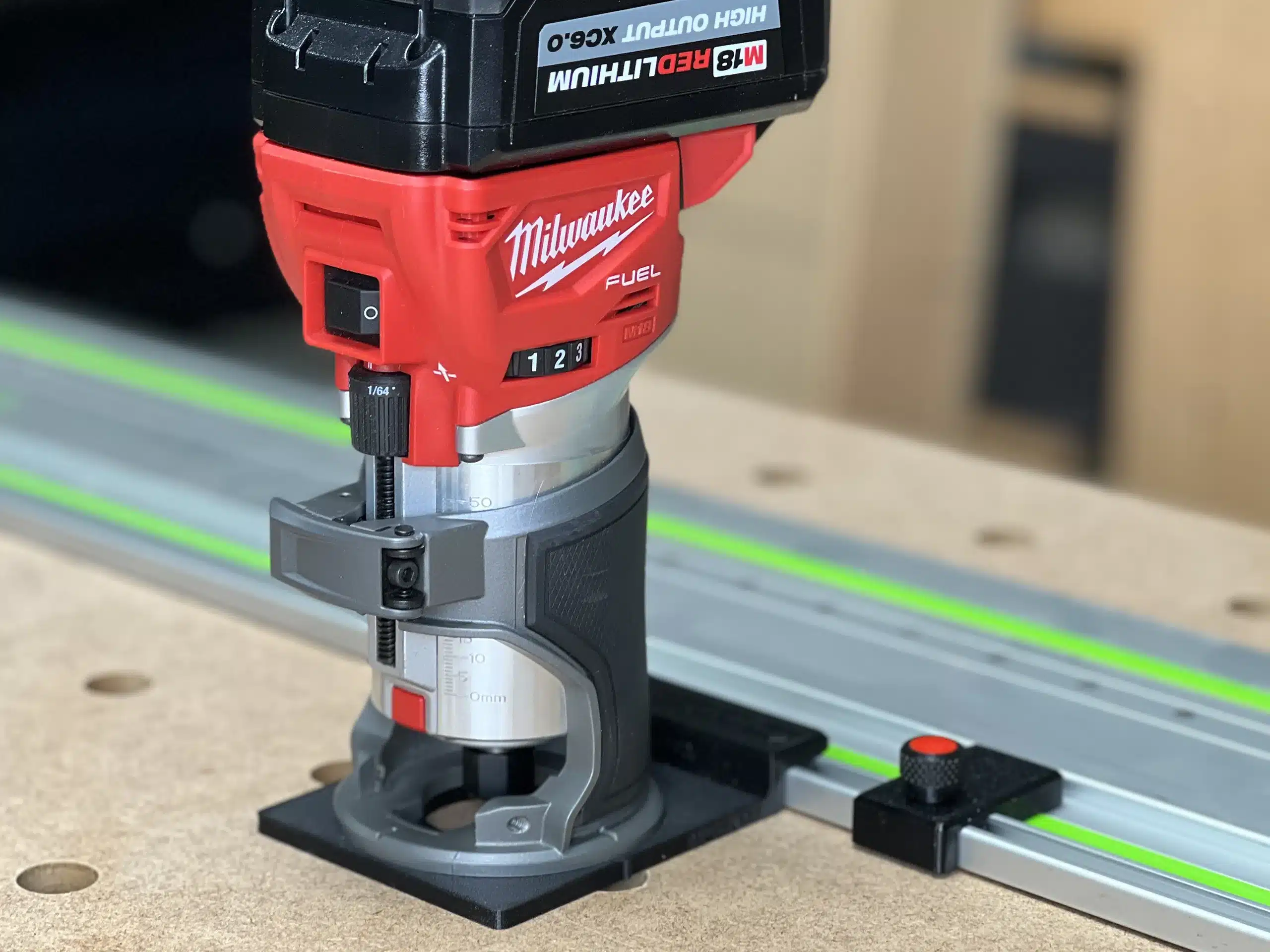 Milwaukee M18 Router Guide Rail Adapter