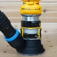 1-7/8" shop vac hose adapter adapter for Dewalt 20v trim router for dust collection when wood working in your shop
