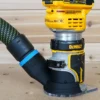 Connect your Festool 36mm hose to your dewalt 20v router for extra dust collection