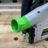 27mm hose adapter for Festool track saw prevents it from snaring on your track rail