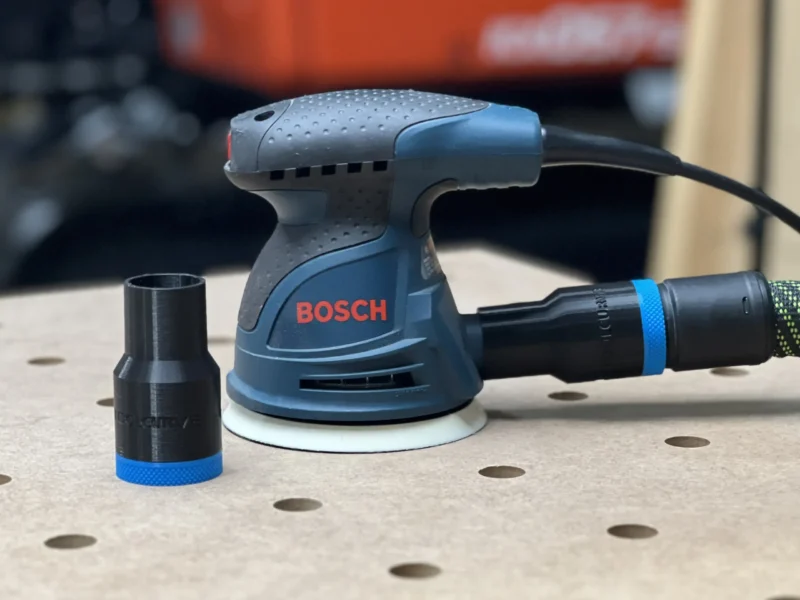 Use your standard shop vac or Festool dust extractor with your Bosch sander