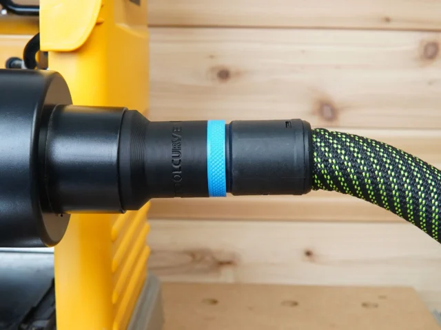 Use your Festool 27mm hose with the Dewalt 734 planer