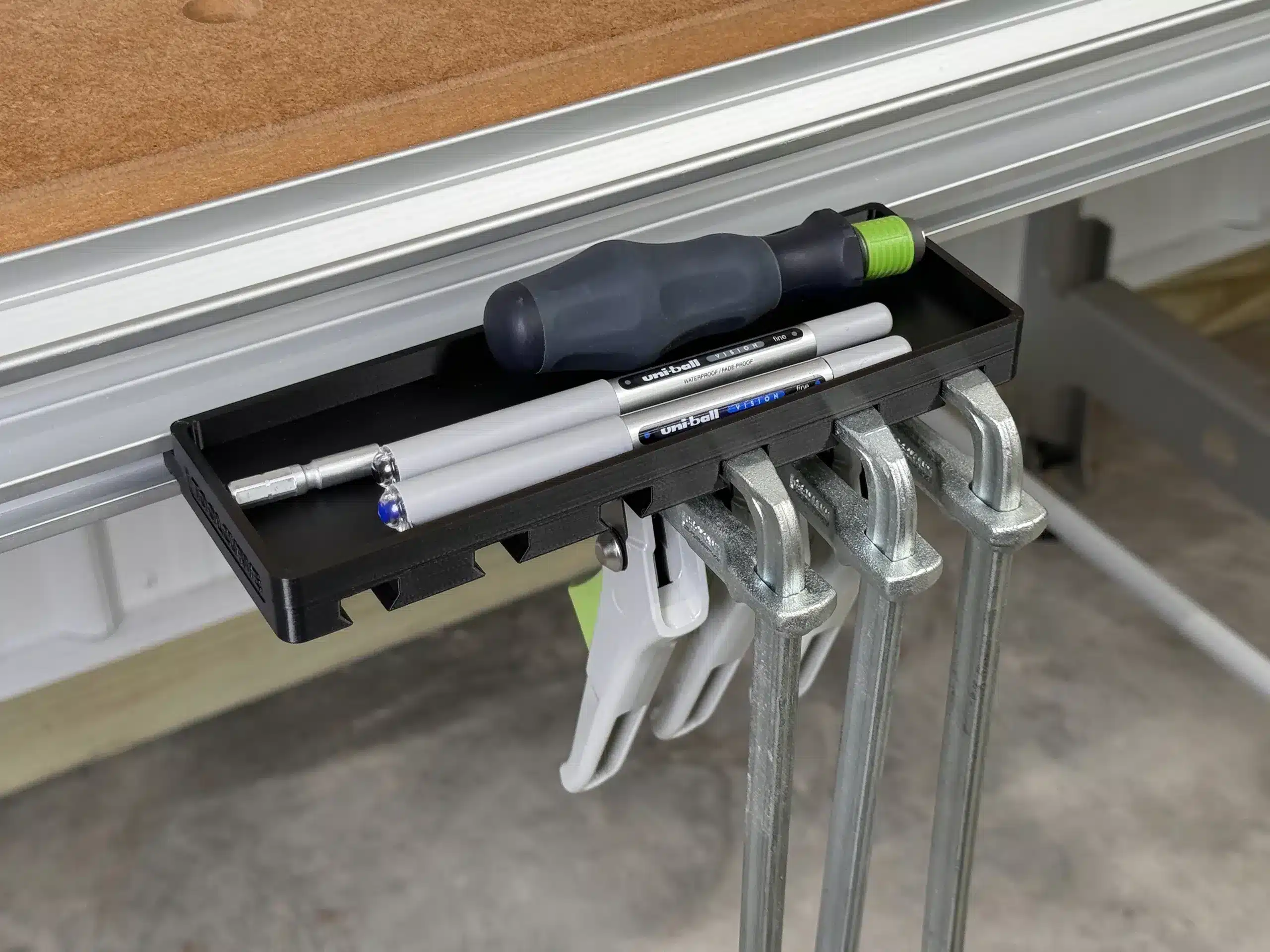 Workbench Clamp Rack & Storage Tray