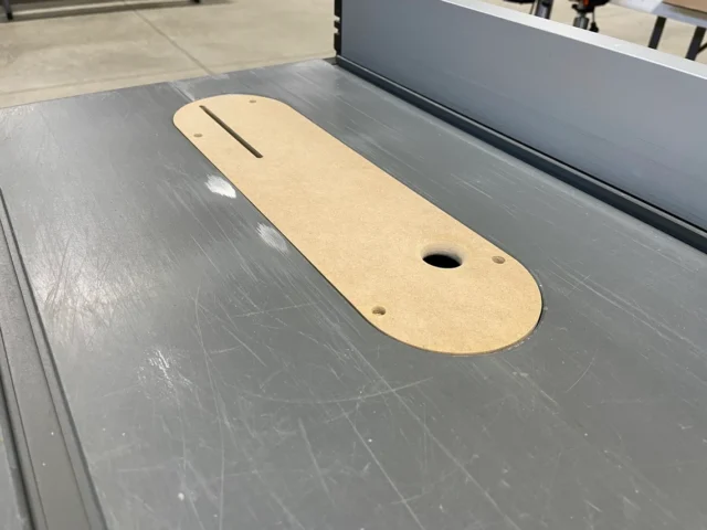 Dewalt table saw zero clearance insert plate