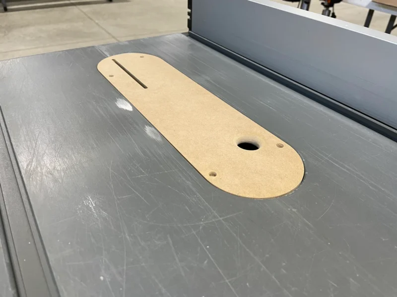 Dewalt table saw zero clearance insert plate
