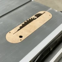 Zero clearance insert plate for Dewalt Jobsite table saw