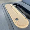 CNC machined zero clearance plate made out of MDF