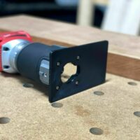 Support plate for Milwaukee M18 trim router