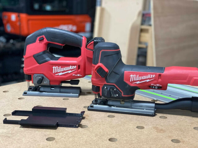 Milwaukee jig saw rail adapter