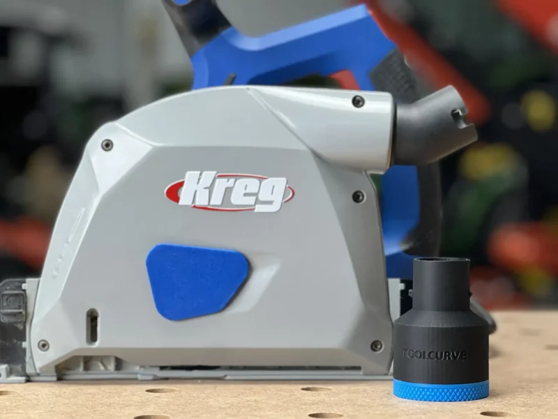 Kreg hose adapter, connect your shop vac to your Kreg ACS track saw for better dust collection