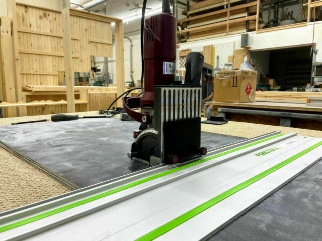 Align Lamello Zeta with track saw