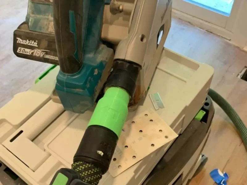 Use your Makita Track saw with 27mm Festool hose