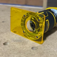 Dewalt trim router base plate made out of Acrylic