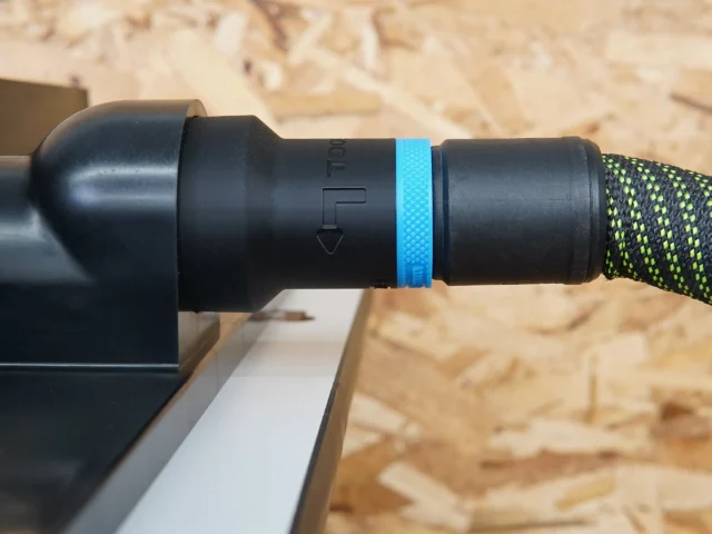 Hose adapter for various router table's rear dust port