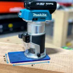 Acrylic Base plate for Makita Trim router