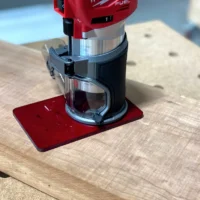 Red Transparent base plate for M18 router