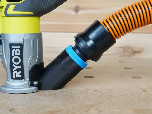 1-1/4th Shop Vac Hose Adapter for Ryobi Trim Router