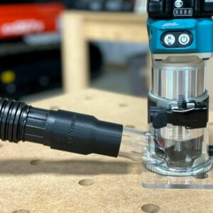 Makita Router hose adapter for shop vac hoses