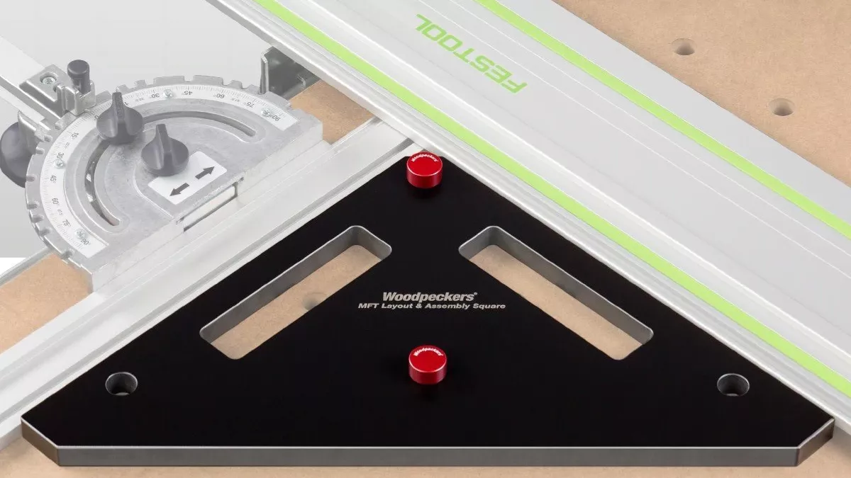 Woodpeckers MFT Accessories Square helps square up your table
