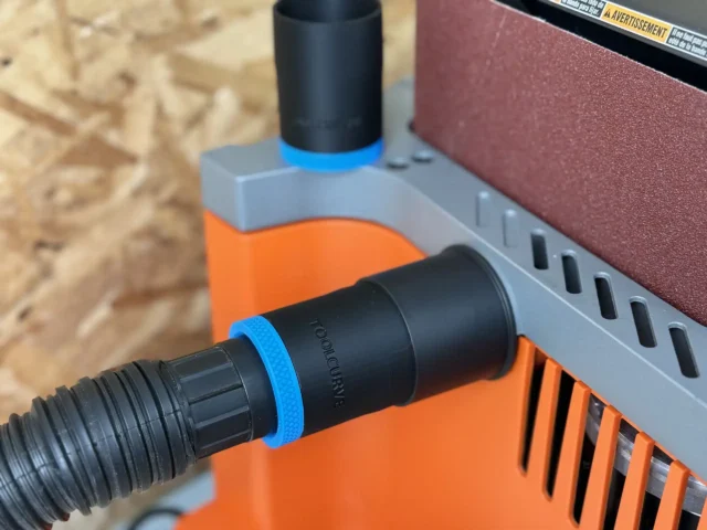 Use your 1 7/8th hose with your Ridgid Osclating sander