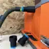 Use your Shop vac and 27mm Festool hose with your Ridgid Drum sander