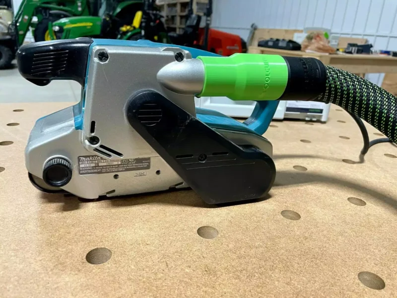 Makita belt sander dust adapter for Festool 27mm hoses, help reduce dust when using your Makita belt sander
