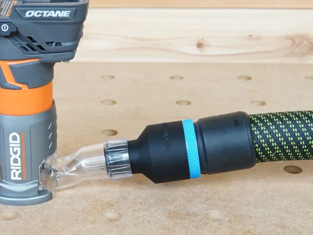 Festool 36mm hose adapter to your Ridgid trim router