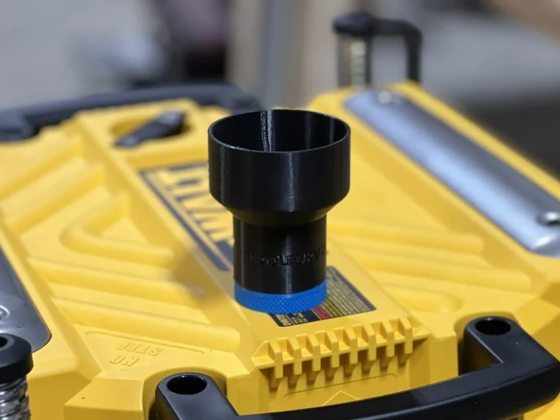 Hose adapter for Dewalt 735 planer dust port