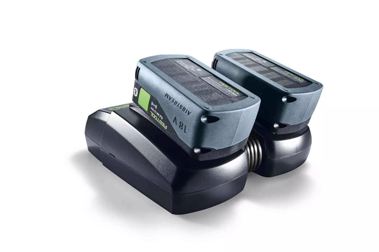 Charge two Festool batteries at once with the cordless kapex and cordless CT vacs