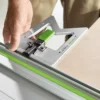 Make straight 90 degree cuts with the Festool guide rail adapter