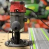 Make straight accurate dados with your Skil plunge router and track saw