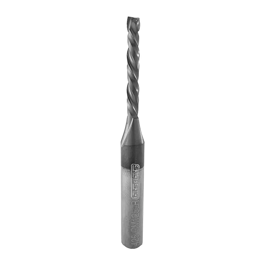 Bits&Bits 1/8" Long Reach Spiral Compression Bit