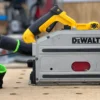 Connect your festool 27mm hose to your Dewalt track saw