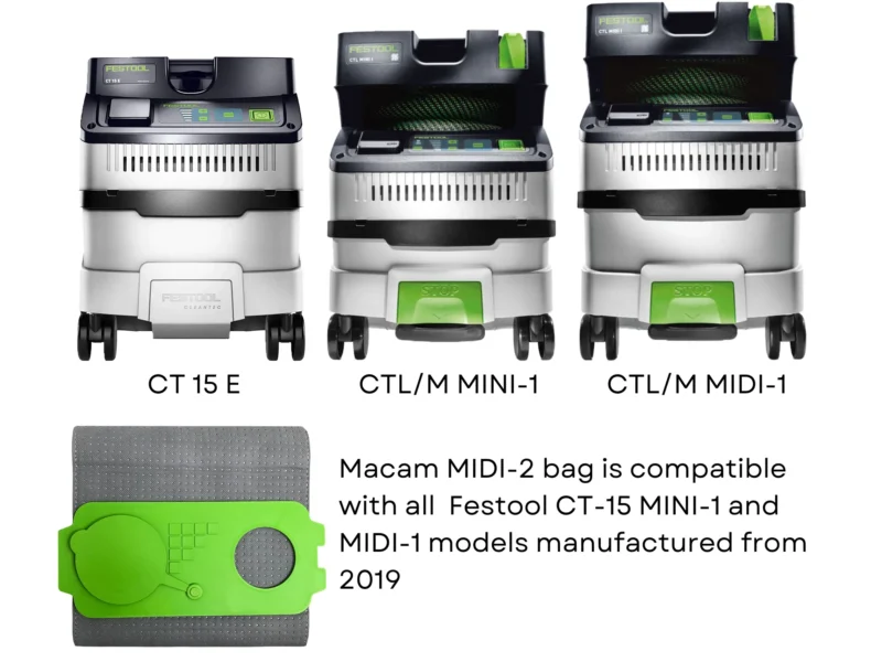 Festool CT MIDI and MINI 2 compatibility