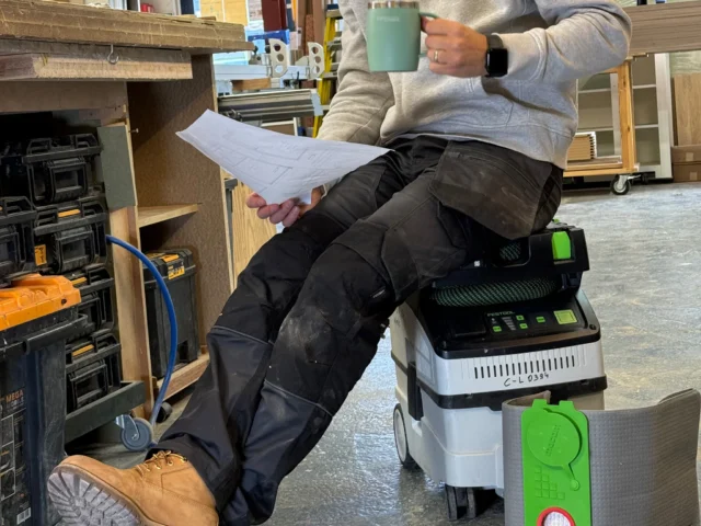Updated long life filter bag for Festool dust extractor