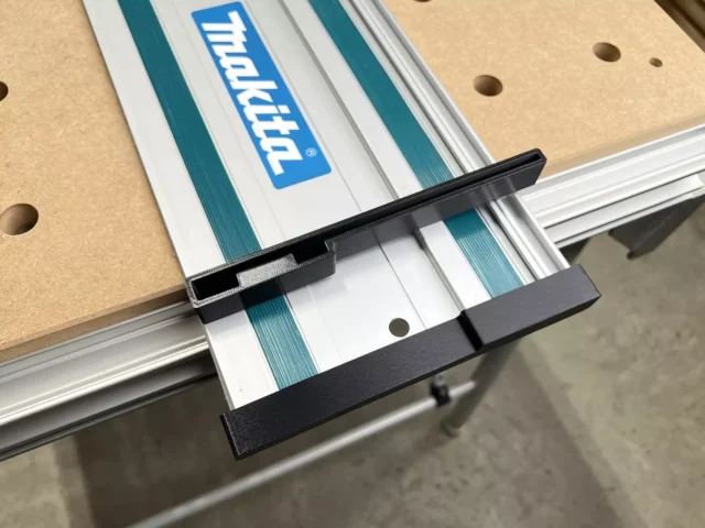 Protect your Makita guide rails when not in use with the protective cap covers
