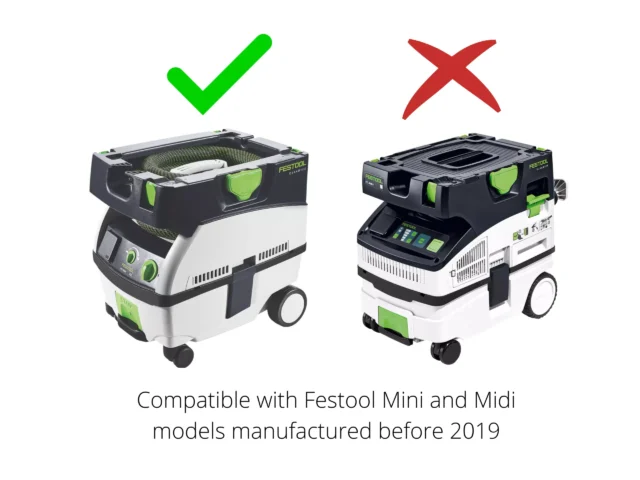 chart showing the midi long life bag compatibility