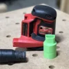 Use your Festool shop vac with your Milwaukee M18 sander rear dust port