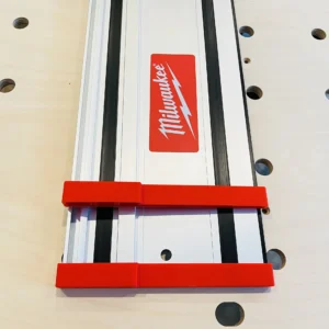Protective guide rail caps for the Milwaukee track saw