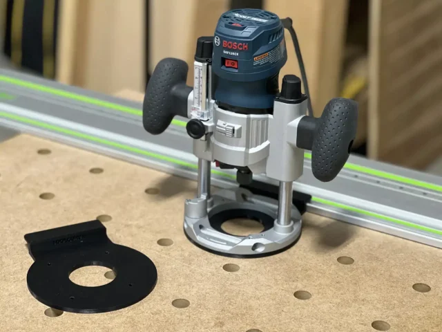 Connect your Bosch colt router to your festool, makita and milwaukee guide rails
