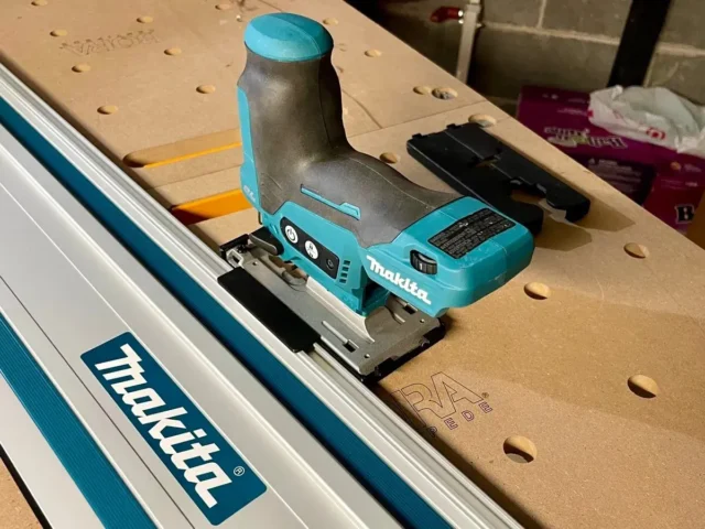 track saw guide rail jigsaw adapter for your makita 12v jigsaw