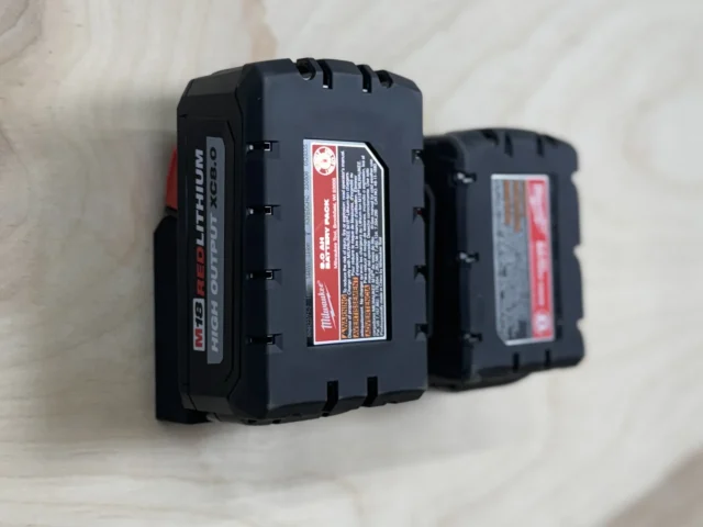 connect your M18 Milwaukee battery to the wall or under your work bench