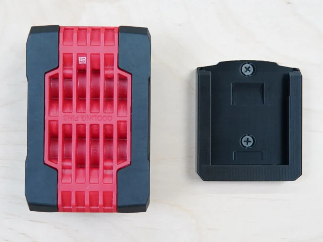Store your Bosch 18v battery off your workspace