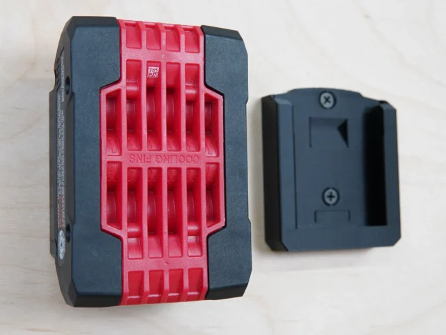 Under your desk or on your wall you can store your Bosch 18v battery with our Battery wall mounts