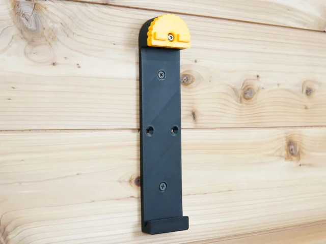 Track Saw wall mount for Dewalt Rails with 3 point locking detents