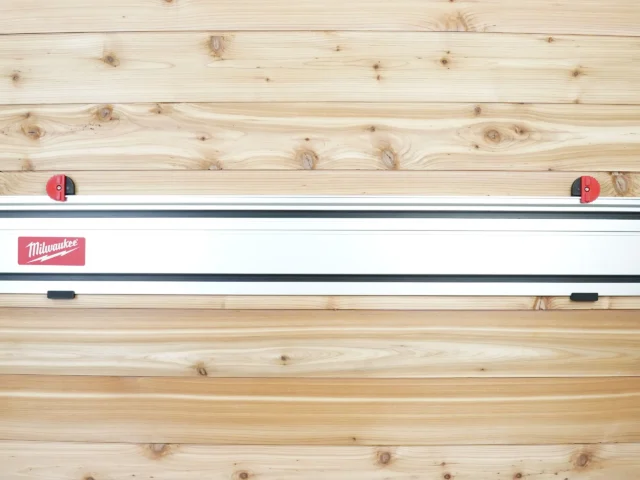 Milwaukee M18 track saw guide rail wall mounts to store your M18 rails on your wall