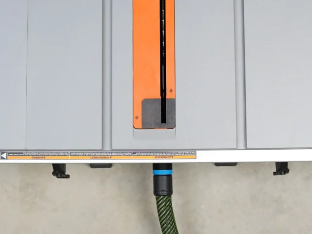 use your Festool 27mm hose with your portable ridgid table saw