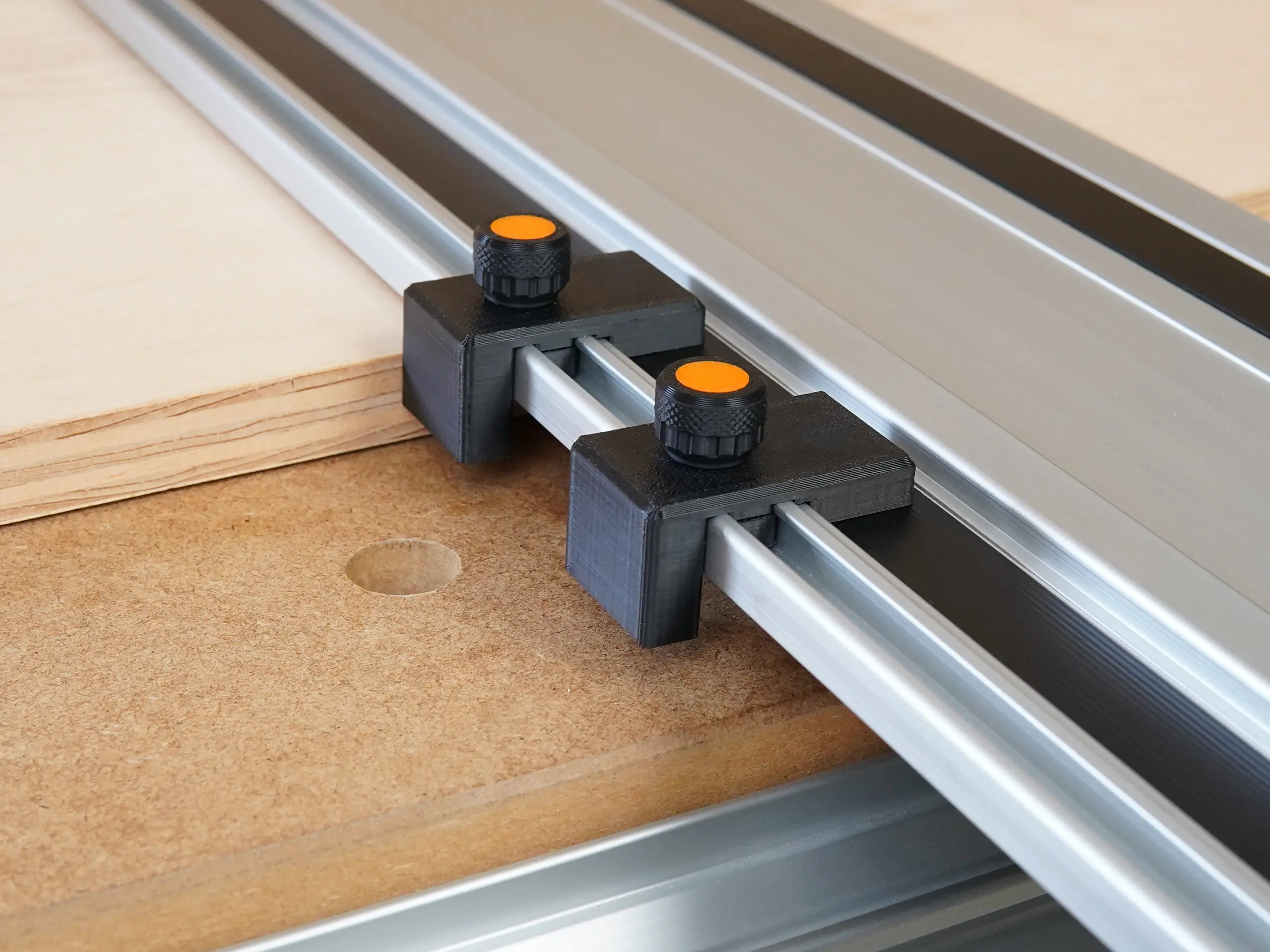 Drop Stops for Powertec Track Saw Guide Rail